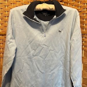 Vineyard Vines Blue Quarter Zip Pullover